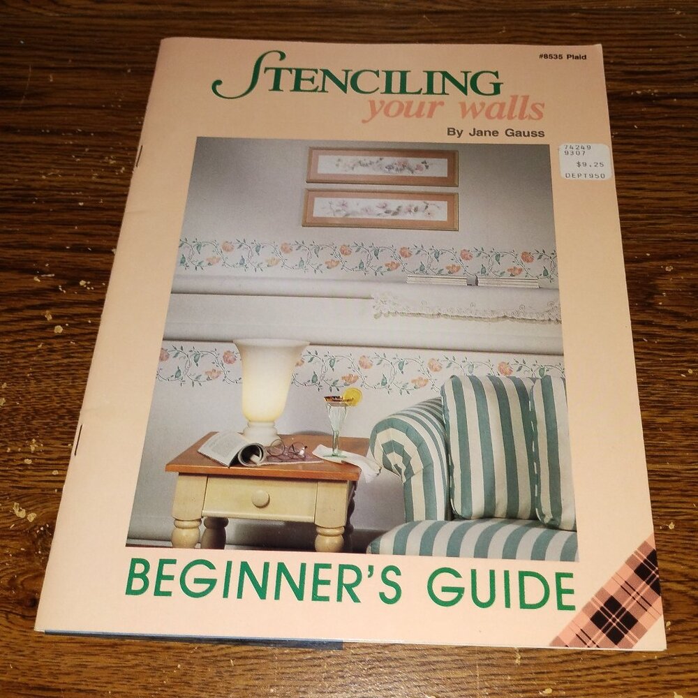 Stenciling Your Walls Beginner's Guide # 8535 (Plaid, Jane Gauss, 1992)